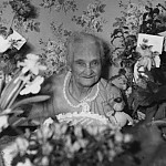Ingeborg Månsdotter.<br/>90th birthday, 1955