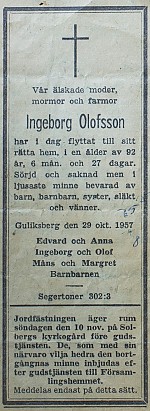 Ingeborg Månsdotter.<br/>